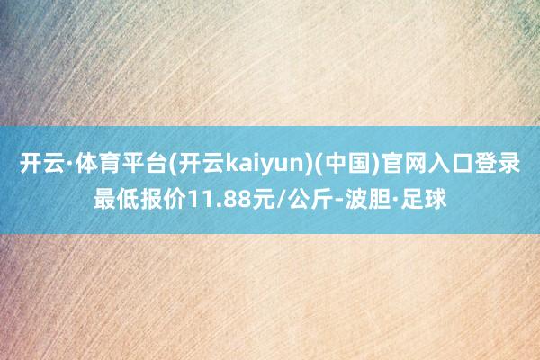 开云·体育平台(开云kaiyun)(中国)官网入口登录最低报价11.88元/公斤-波胆·足球