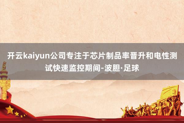 开云kaiyun公司专注于芯片制品率晋升和电性测试快速监控期间-波胆·足球