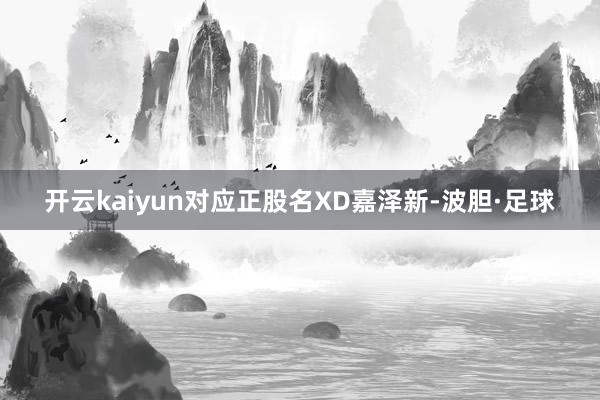 开云kaiyun对应正股名XD嘉泽新-波胆·足球