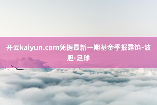 开云kaiyun.com凭据最新一期基金季报露馅-波胆·足球