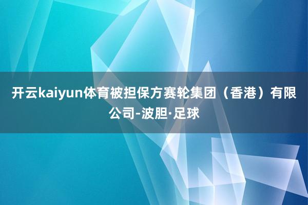 开云kaiyun体育被担保方赛轮集团（香港）有限公司-波胆·足球