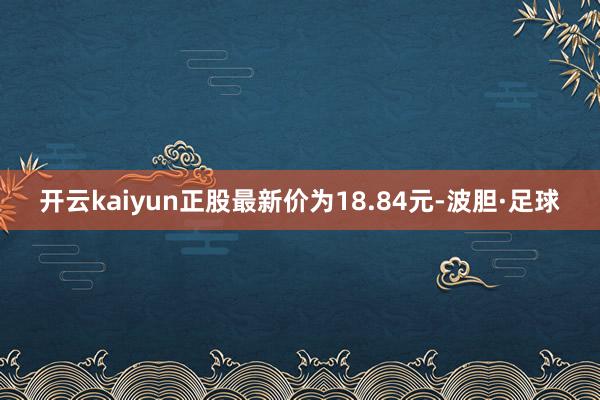 开云kaiyun正股最新价为18.84元-波胆·足球