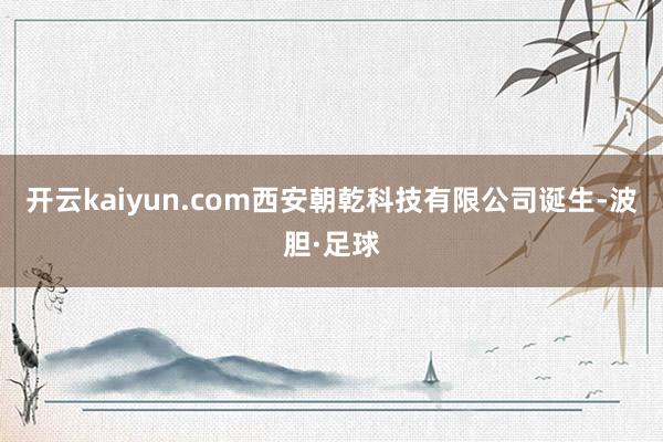 开云kaiyun.com西安朝乾科技有限公司诞生-波胆·足球