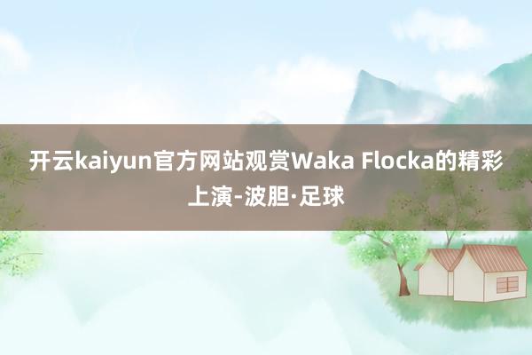 开云kaiyun官方网站观赏Waka Flocka的精彩上演-波胆·足球